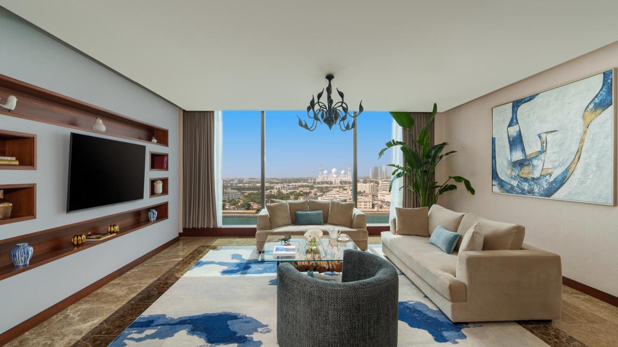 Hotel Fairmont Bab Al Bahr Abu Dabi Exterior foto A living room in a typical apartment