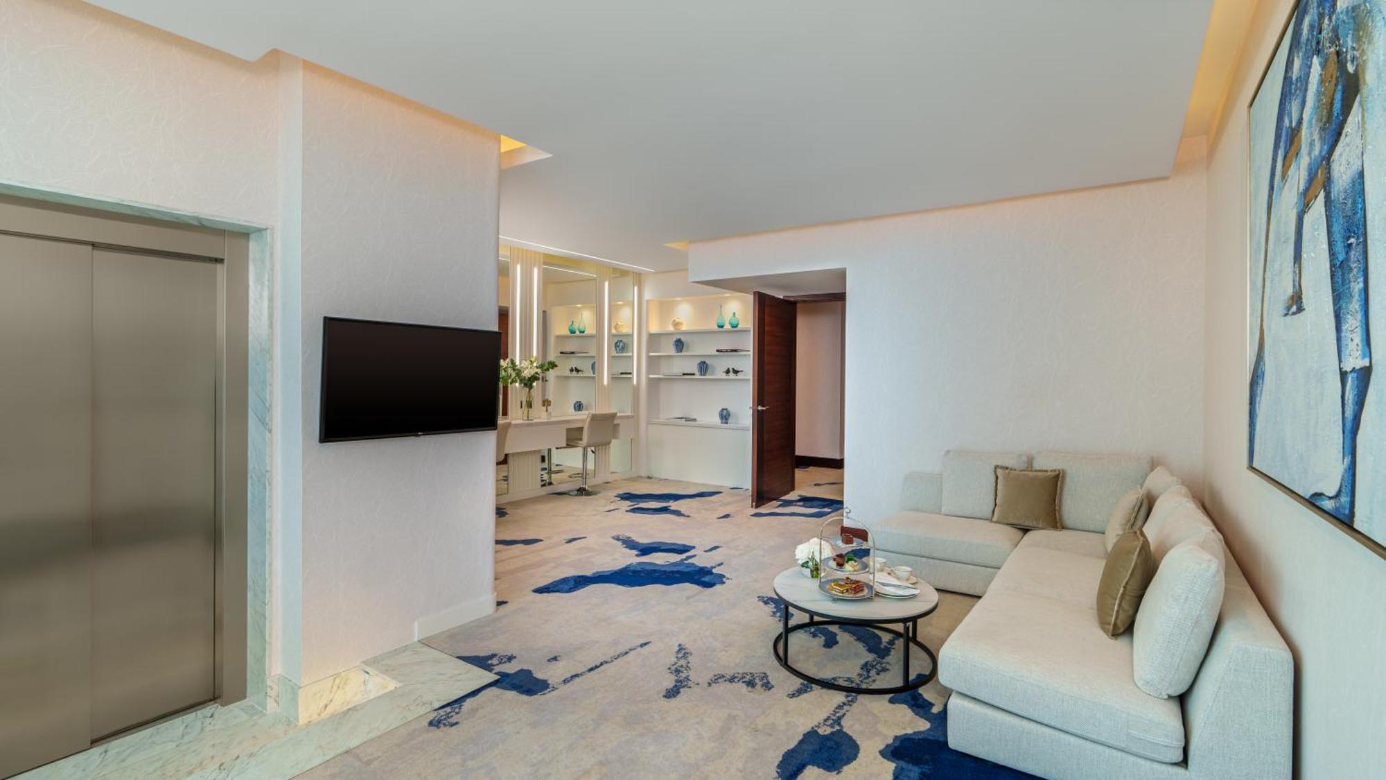 Hotel Fairmont Bab Al Bahr Abu Dabi Exterior foto A suite at the hotel